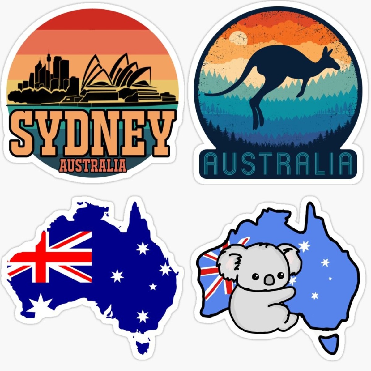 Car Accessories Australia - Australia mapa naklejka na zderzak VB