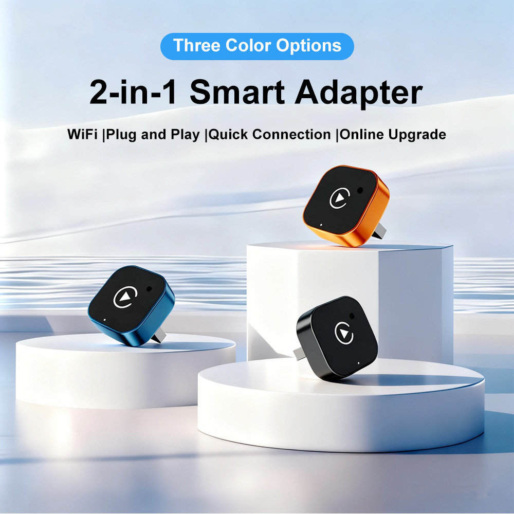 Car Accessories Usa - Adapter Wireless CarPlay 2-w-1 mini, przewodowy