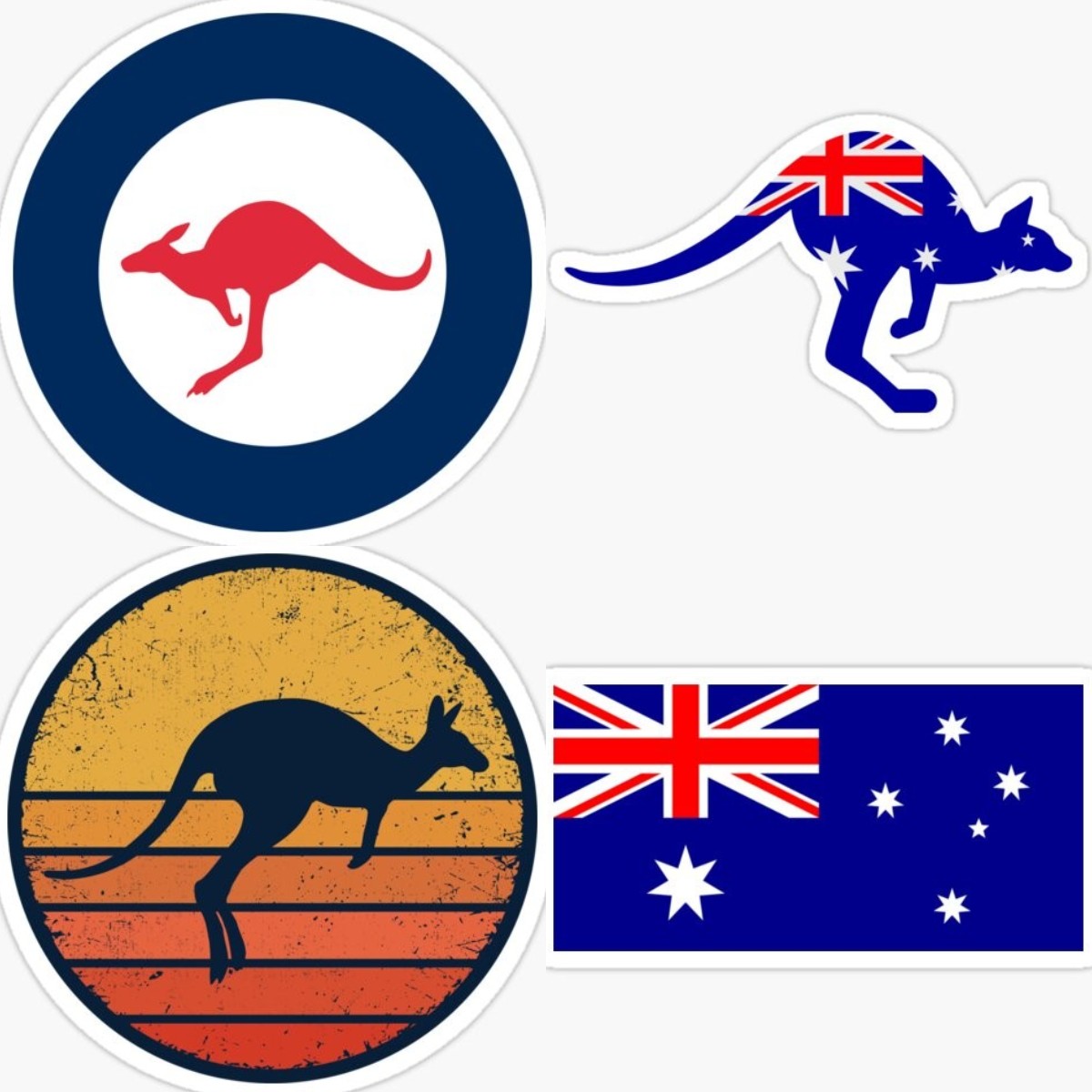 Car Accessories Australia - Naklejka na samochód Kangaroo Zone Australia,