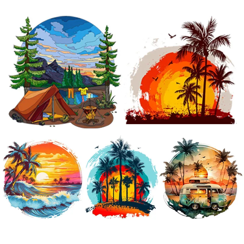 Car Accessories On Amazon - Naklejki samochodowe COutdoor Camping wschód słońca