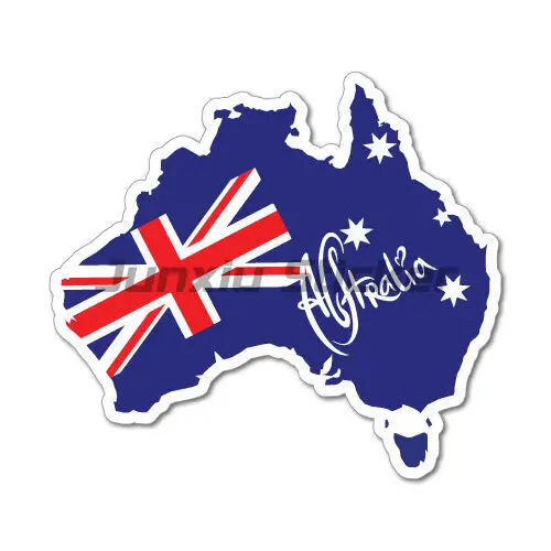 Car Accessories Australia - Australia Naklejka Samochodowa Winylowa Laptop Flaga