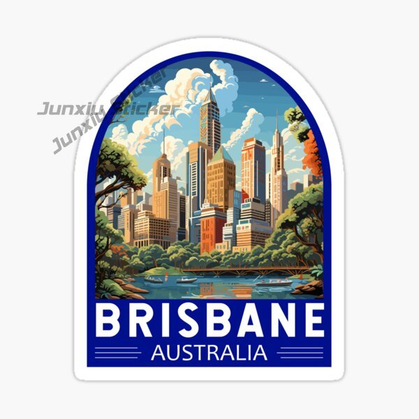 Car Accessories Australia - Australia BRISBANE Flaga Winylowa Samoprzylepna Naklejka