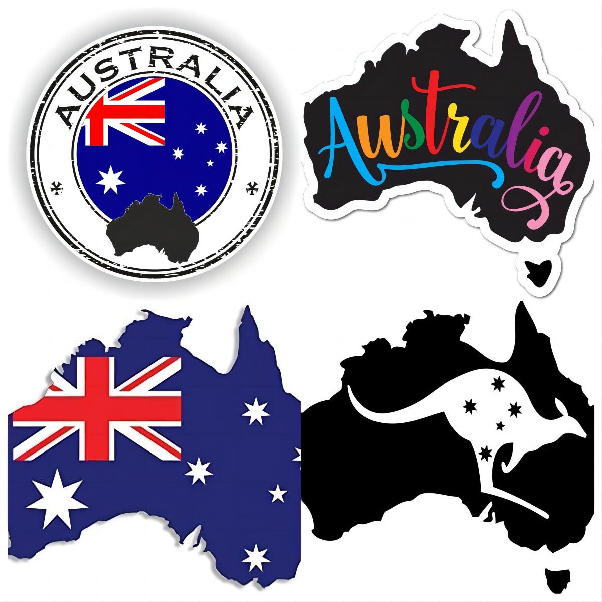 Car Accessories Australia - Naklejki i naklejki samoprzylepne z flagą