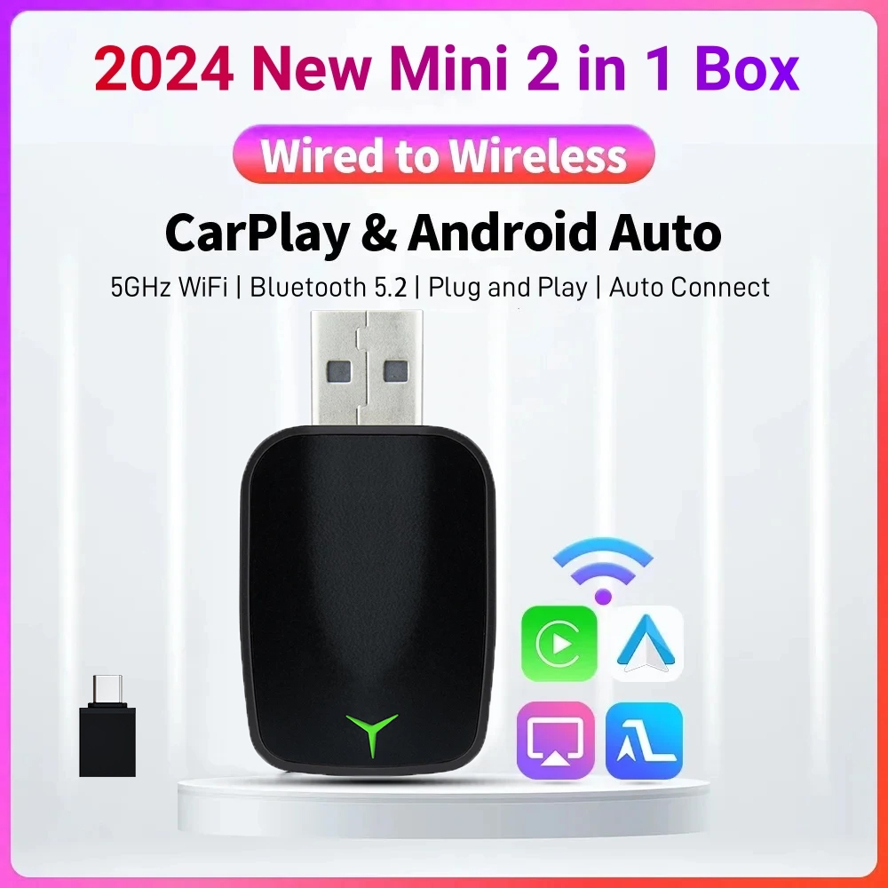 Car Accessories Usa - Nowy przewodowy do bezprzewodowego Carplay Android
