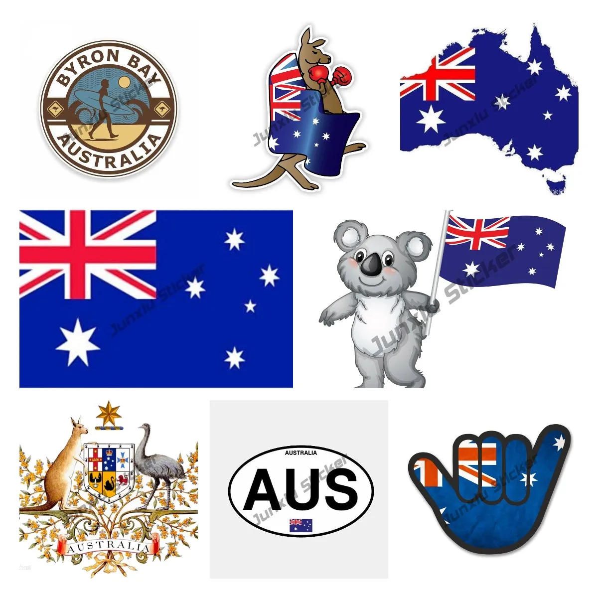 Car Accessories Australia - Kreatywne naklejki flaga australijska winylowa tablica