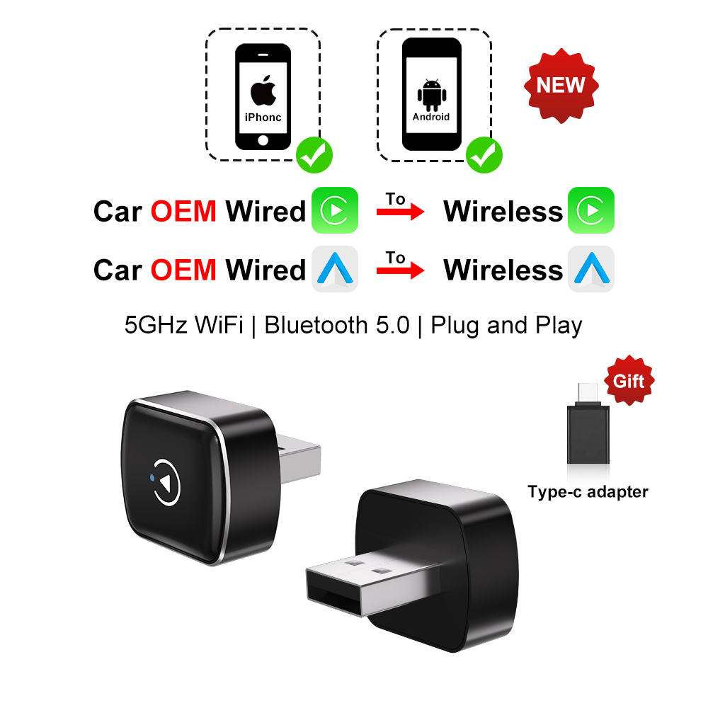 Adapter CarPlay 2w1 Bezprzewod – Car Accessories Usa recenzja i cena