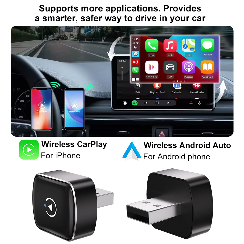 Adapter CarPlay 2w1 Bezprzewod – Car Accessories Usa recenzja i cena