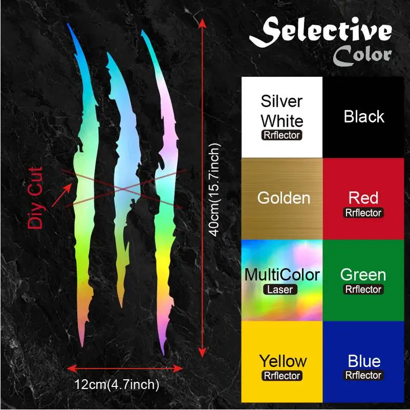 2szt Monster Claw Marks Car He – Car Accessories Australia recenzja i cena